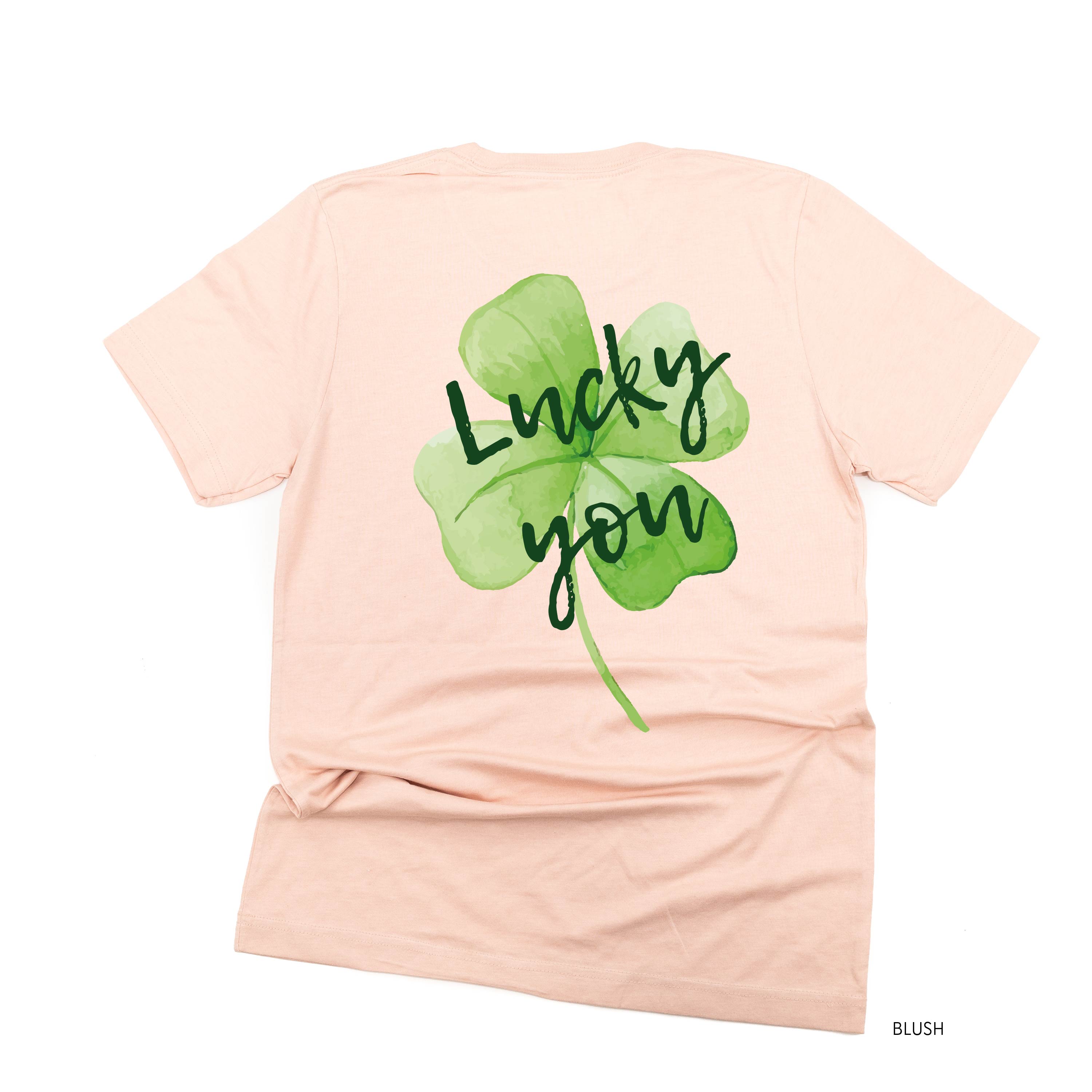 Watercolor Lucky You (pf&b) - Unisex Tee Little Mama Shirt Shop
