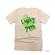 Watercolor Lucky You (pf&b) - Unisex Tee Little Mama Shirt Shop
