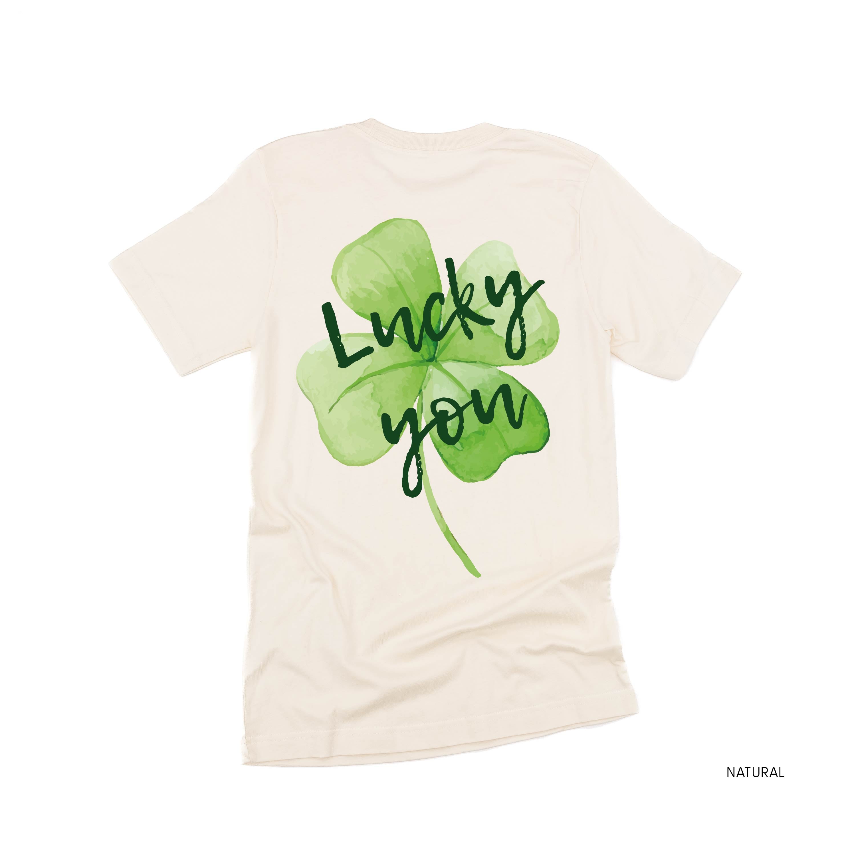 Watercolor Lucky You (pf&b) - Unisex Tee Little Mama Shirt Shop