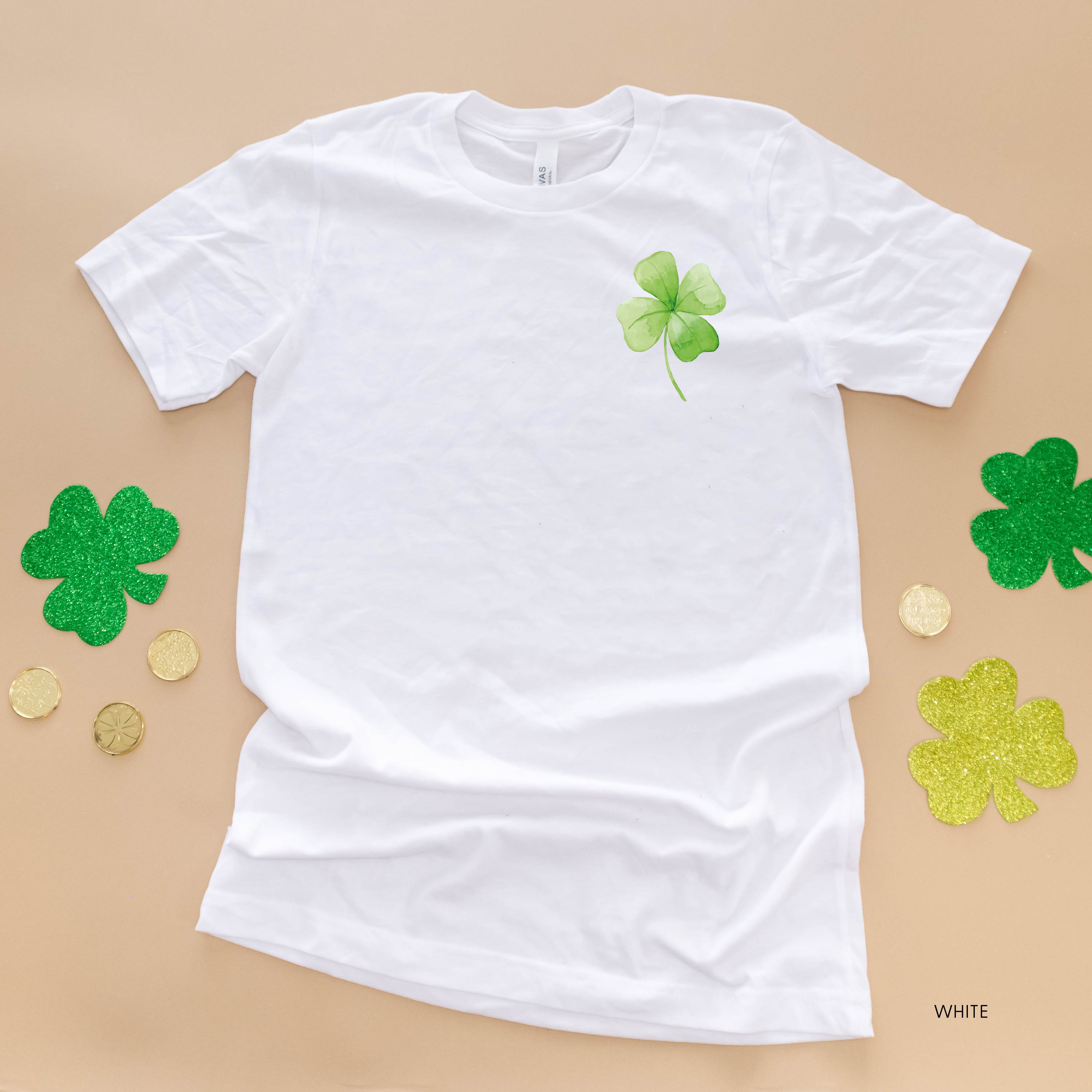 Watercolor Lucky You (pf&b) - Unisex Tee Little Mama Shirt Shop