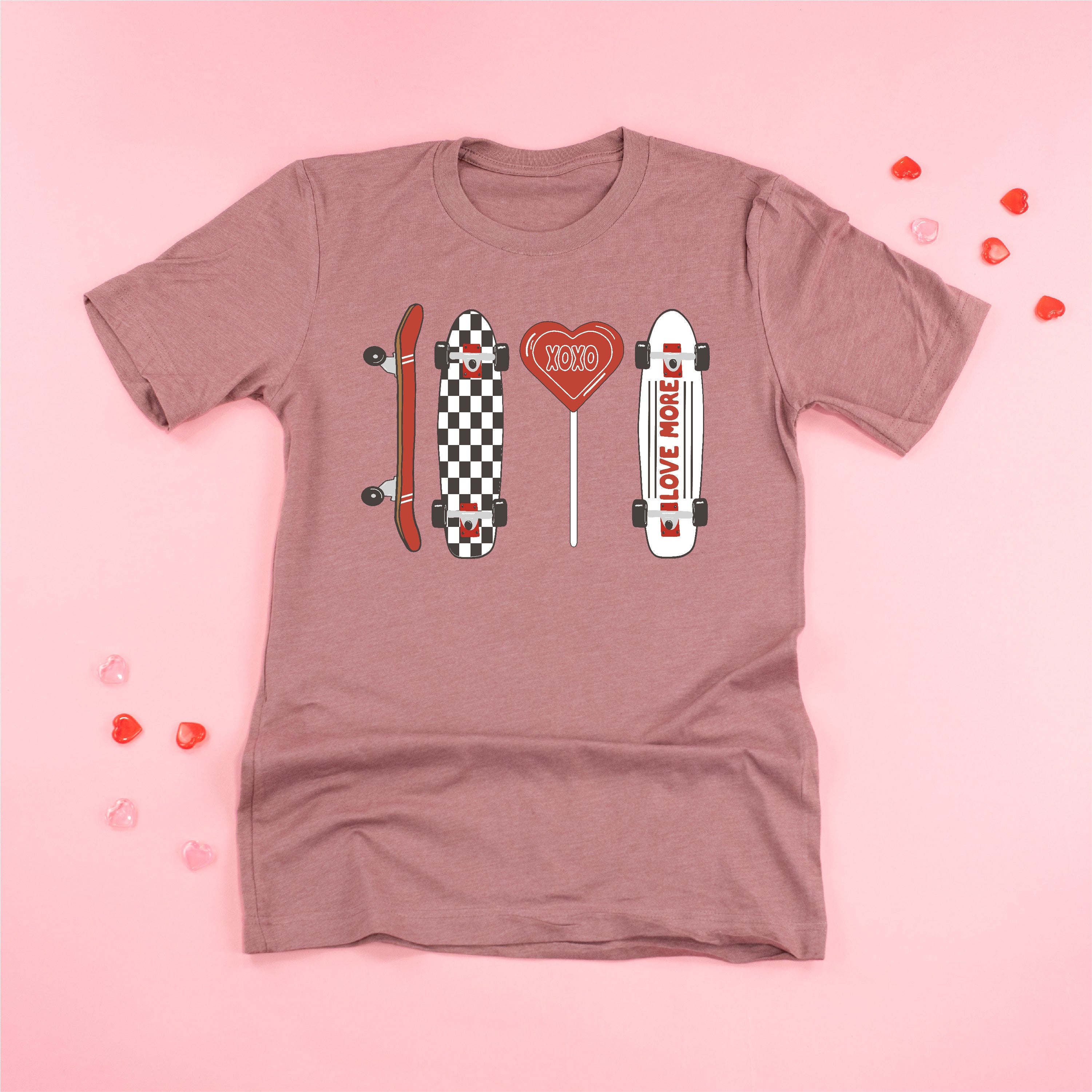 Valentine Skateboard - Unisex Tee Little Mama Shirt Shop