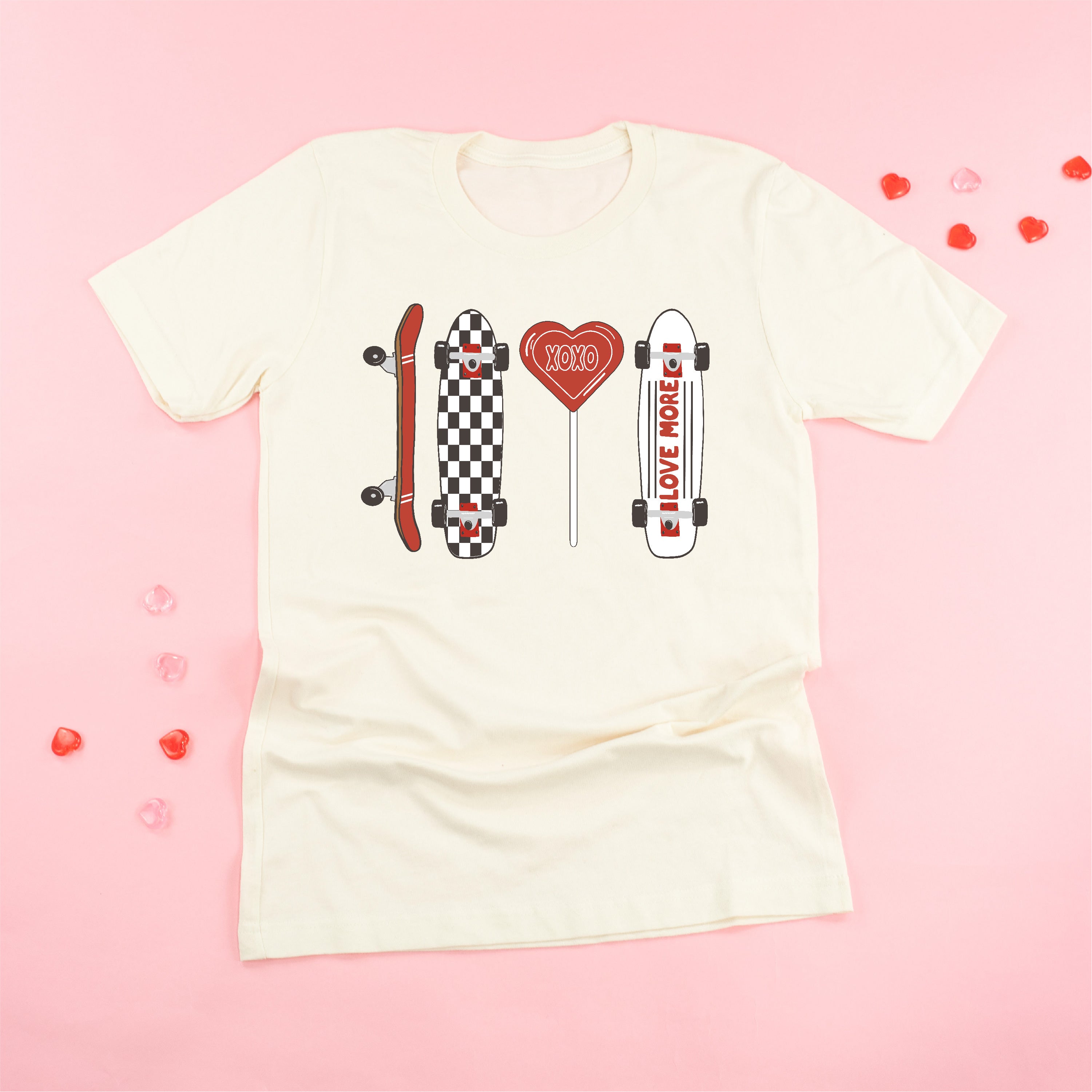 Valentine Skateboard - Unisex Tee Little Mama Shirt Shop