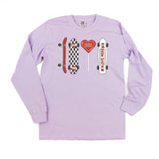 Valentine Skateboard - LONG SLEEVE Comfort Colors Tee Little Mama Shirt Shop
