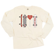 Valentine Skateboard - LONG SLEEVE Comfort Colors Tee Little Mama Shirt Shop
