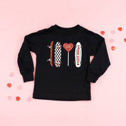 Valentine Skateboard - Child Long Sleeve Tee Little Mama Shirt Shop