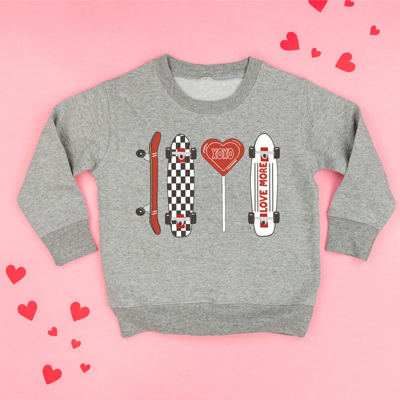 Valentine Skateboard - Child Sweater