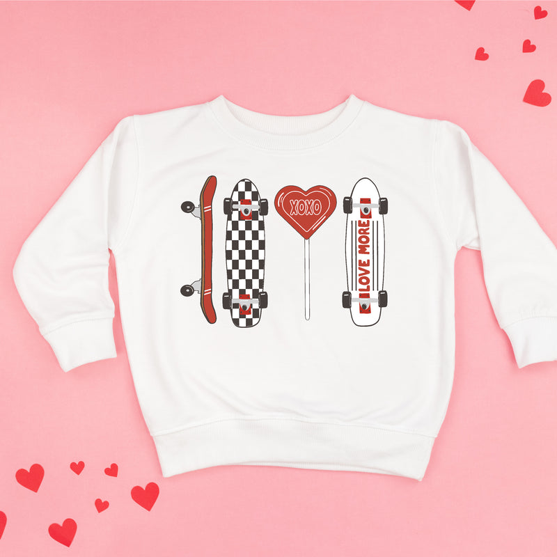 Valentine Skateboard - Child Sweater