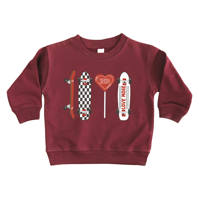 Valentine Skateboard - Child Sweater