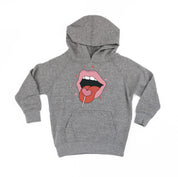 Valentine's Day Lips With Heart Lollipop - Child HOODIE Little Mama Shirt Shop