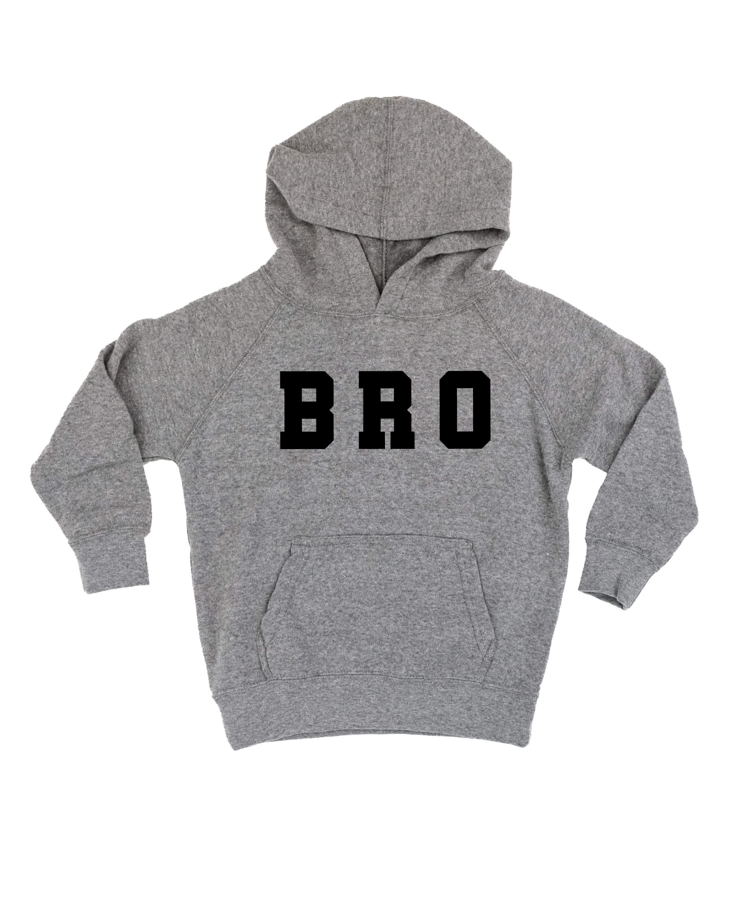 Varsity 'Bro' Sibling Tees - (Choose Your Role) - Child Hoodie Little Mama Shirt Shop LLC