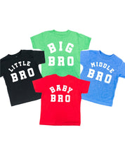 Varsity 'Bro' Sibling Tees - (Choose Your Role) - Child Tee Little Mama Shirt Shop