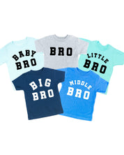 Varsity 'Bro' Sibling Tees - (Choose Your Role) - Child Tee Little Mama Shirt Shop