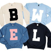 Varsity Initials - BASIC Fleece Little Mama Shirt Shop LLC