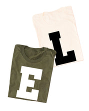 Varsity Initials - Unisex Tee Little Mama Shirt Shop