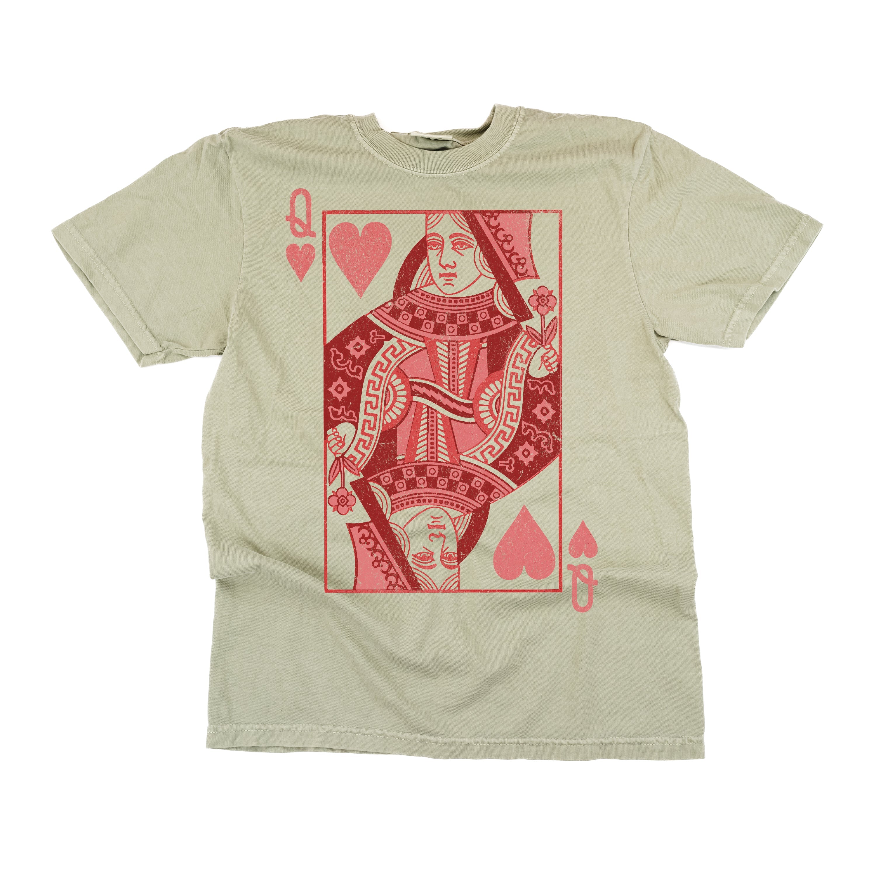 Queen Of Hearts - Comfort Colors Tee Little Mama Shirt Shop