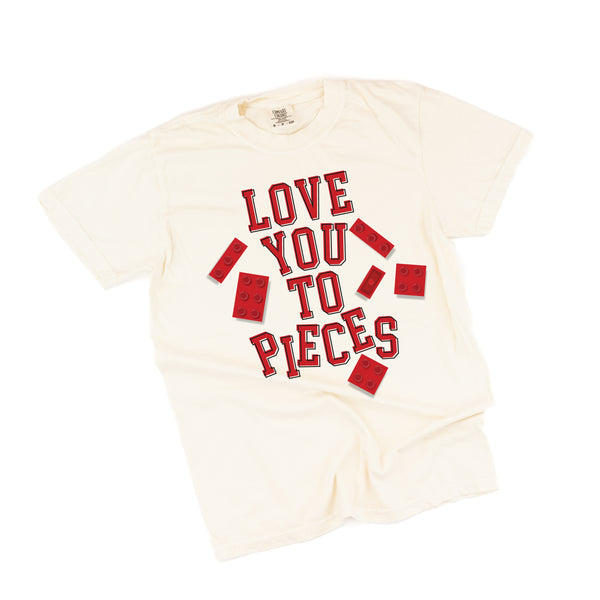 Love You To Pieces - Legos - Comfort Colors Tee