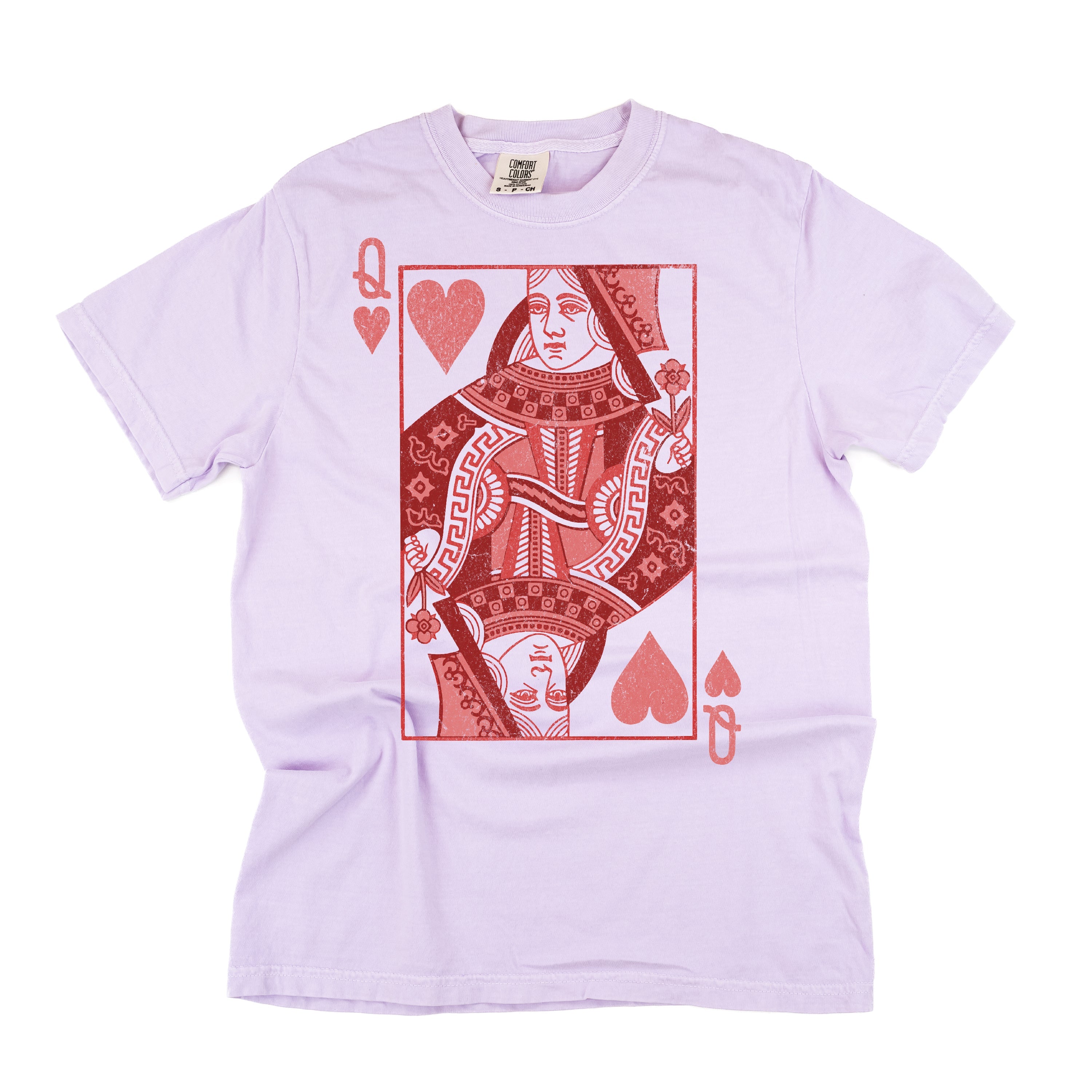 Queen Of Hearts - Comfort Colors Tee Little Mama Shirt Shop