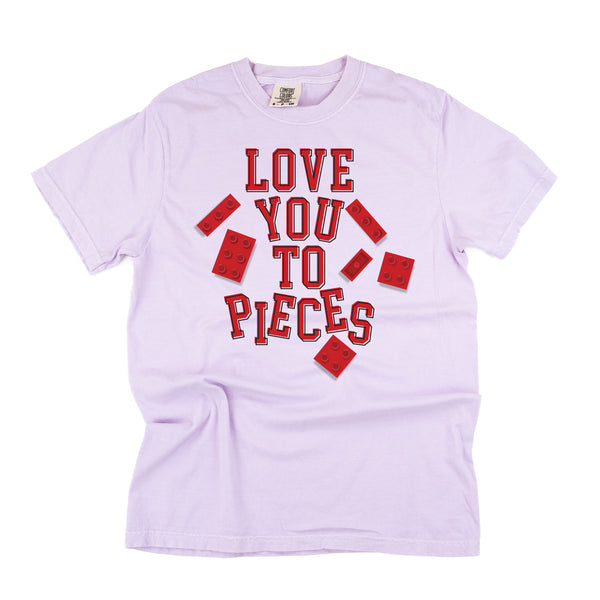 Love You To Pieces - Legos - Comfort Colors Tee