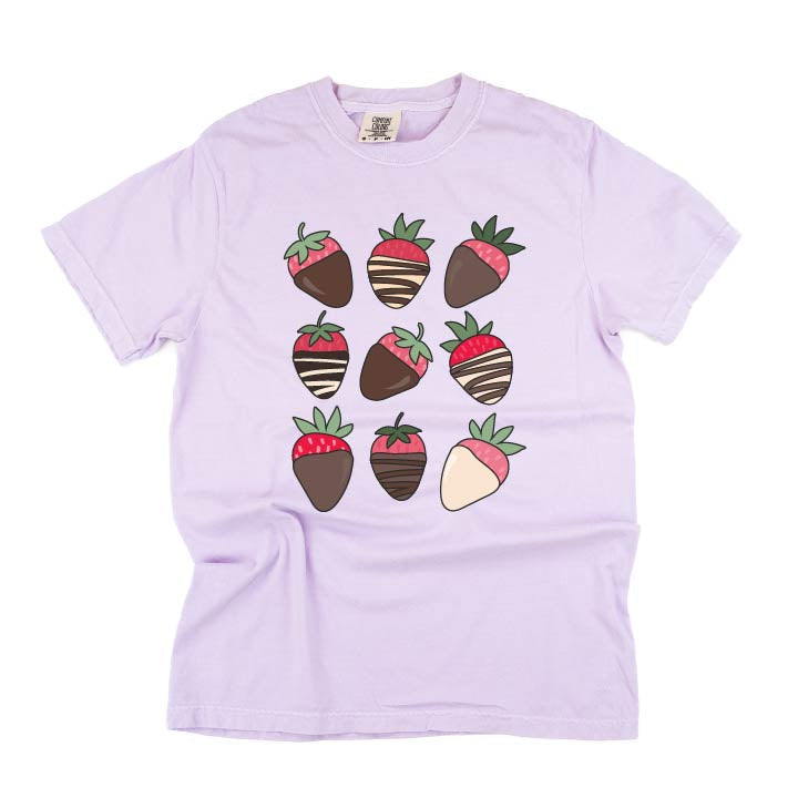 Chocolate Covered Strawberries - Comfort Colors Tee Little Mama Shirt Shop