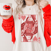 Queen Of Hearts - Comfort Colors Tee Little Mama Shirt Shop