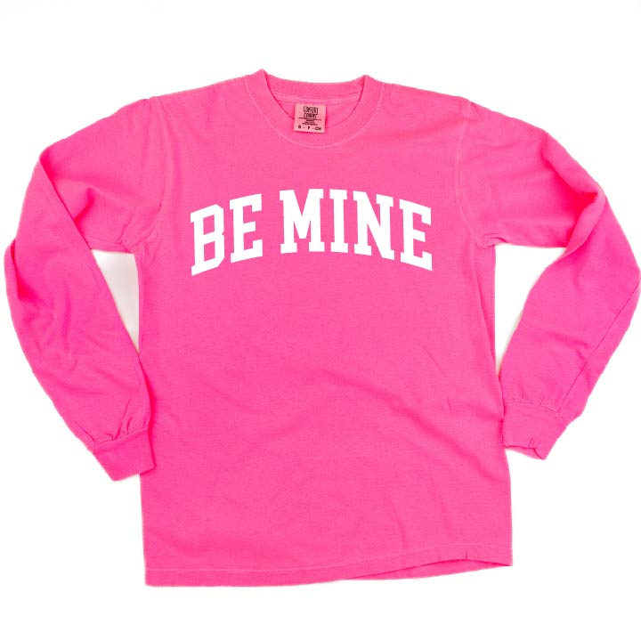 Arched Be Mine - Varsity - LONG SLEEVE Comfort Colors Tee