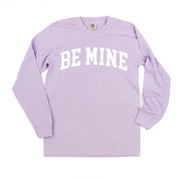 Arched Be Mine - Varsity - Long Sleeve Comfort Colors Tee Little Mama Shirt Shop