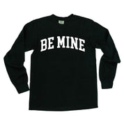Arched Be Mine - Varsity - Long Sleeve Comfort Colors Tee Little Mama Shirt Shop