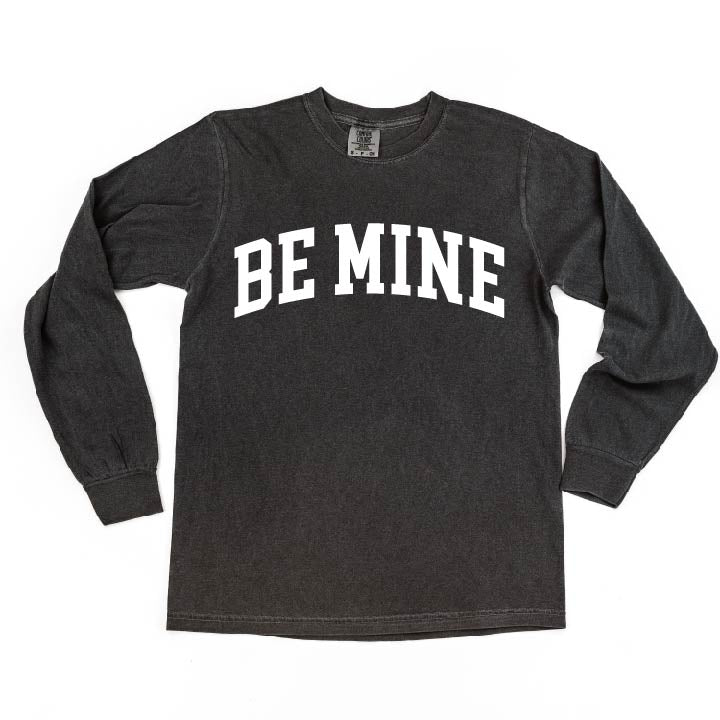 Arched Be Mine - Varsity - Long Sleeve Comfort Colors Tee Little Mama Shirt Shop