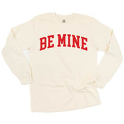 Arched Be Mine - Varsity - Long Sleeve Comfort Colors Tee Little Mama Shirt Shop