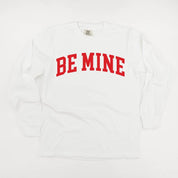 Arched Be Mine - Varsity - Long Sleeve Comfort Colors Tee Little Mama Shirt Shop