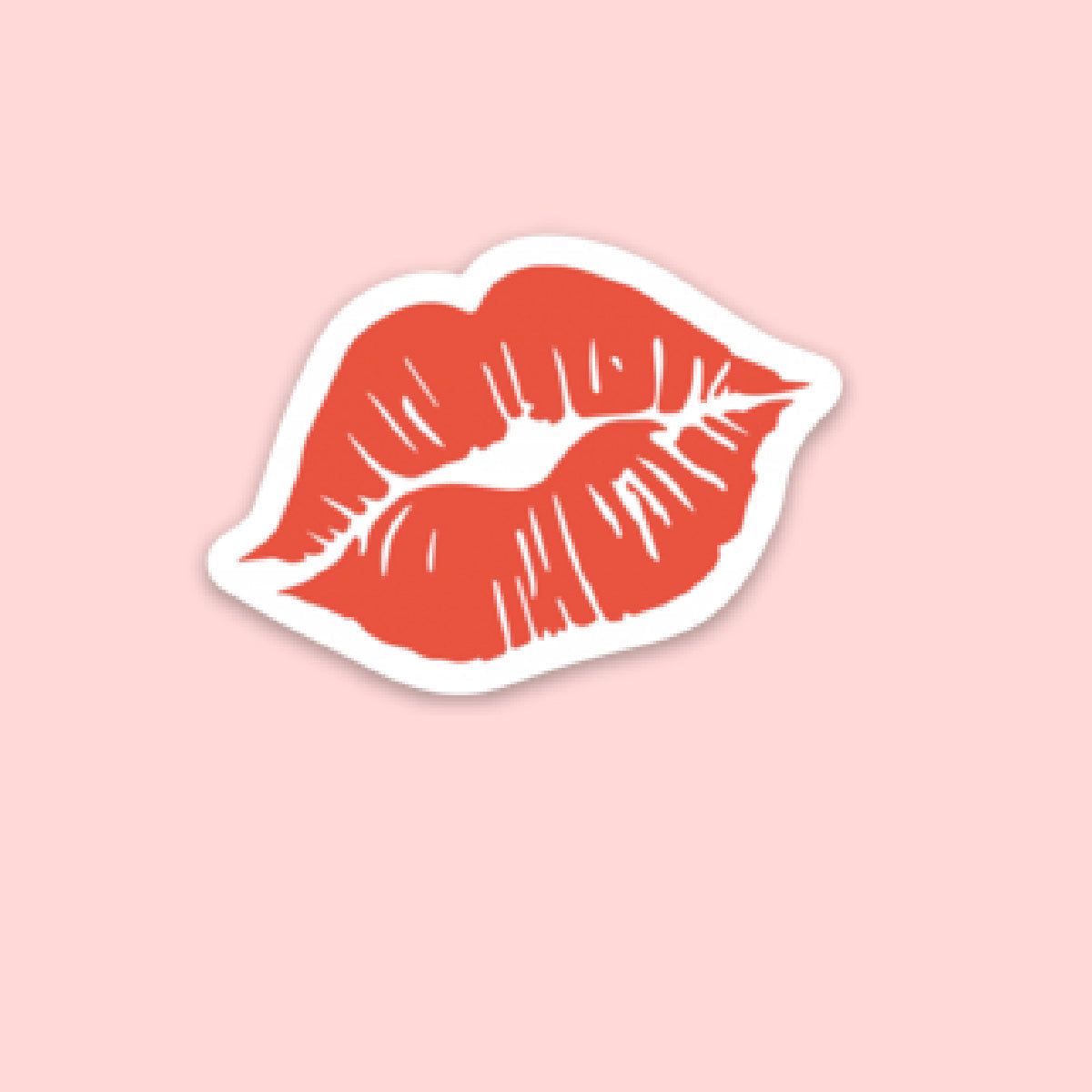LMSS® STICKER - Red Lipstick Kiss Little Mama Shirt Shop LLC