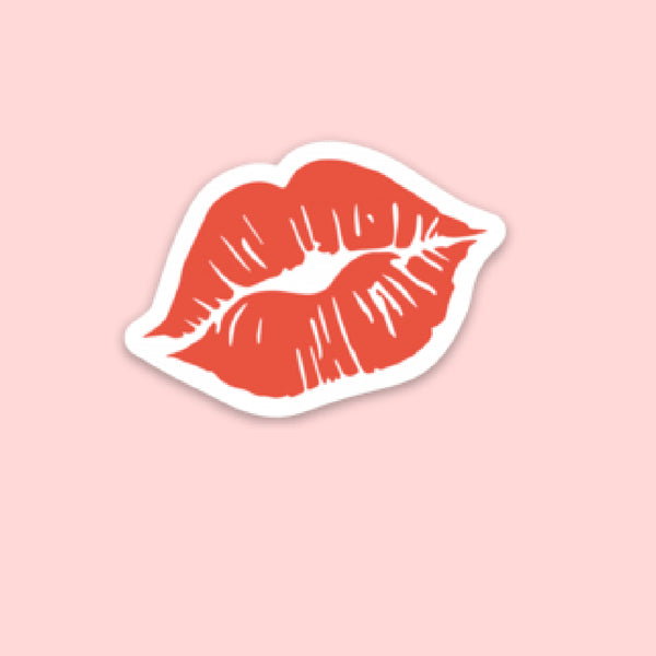 LMSS® STICKER - Red Lipstick Kiss