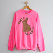 Want A Piece Of Me - BASIC Fleece Little Mama Shirt Shop LLC