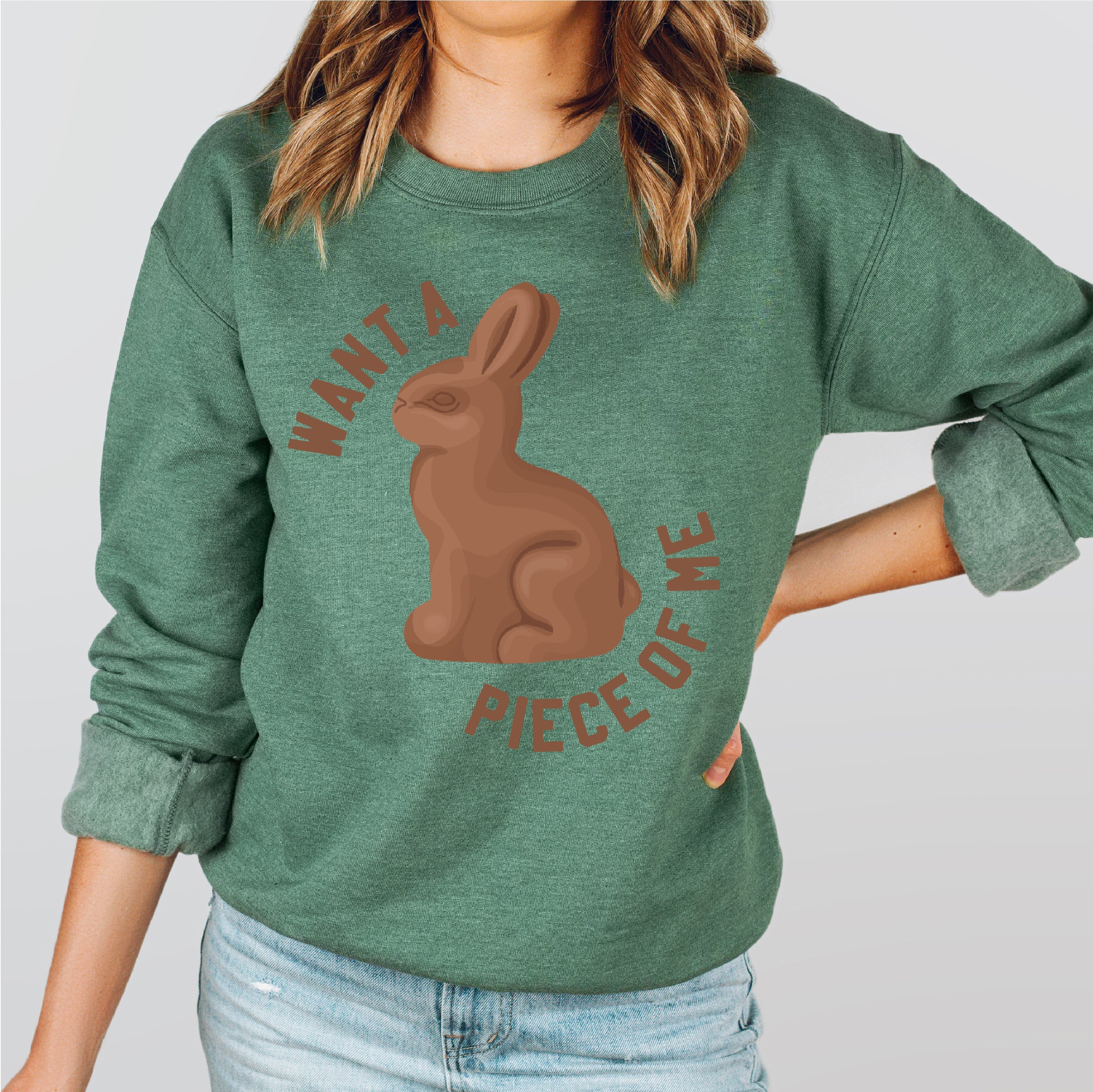 Want A Piece Of Me - BASIC Fleece Little Mama Shirt Shop LLC