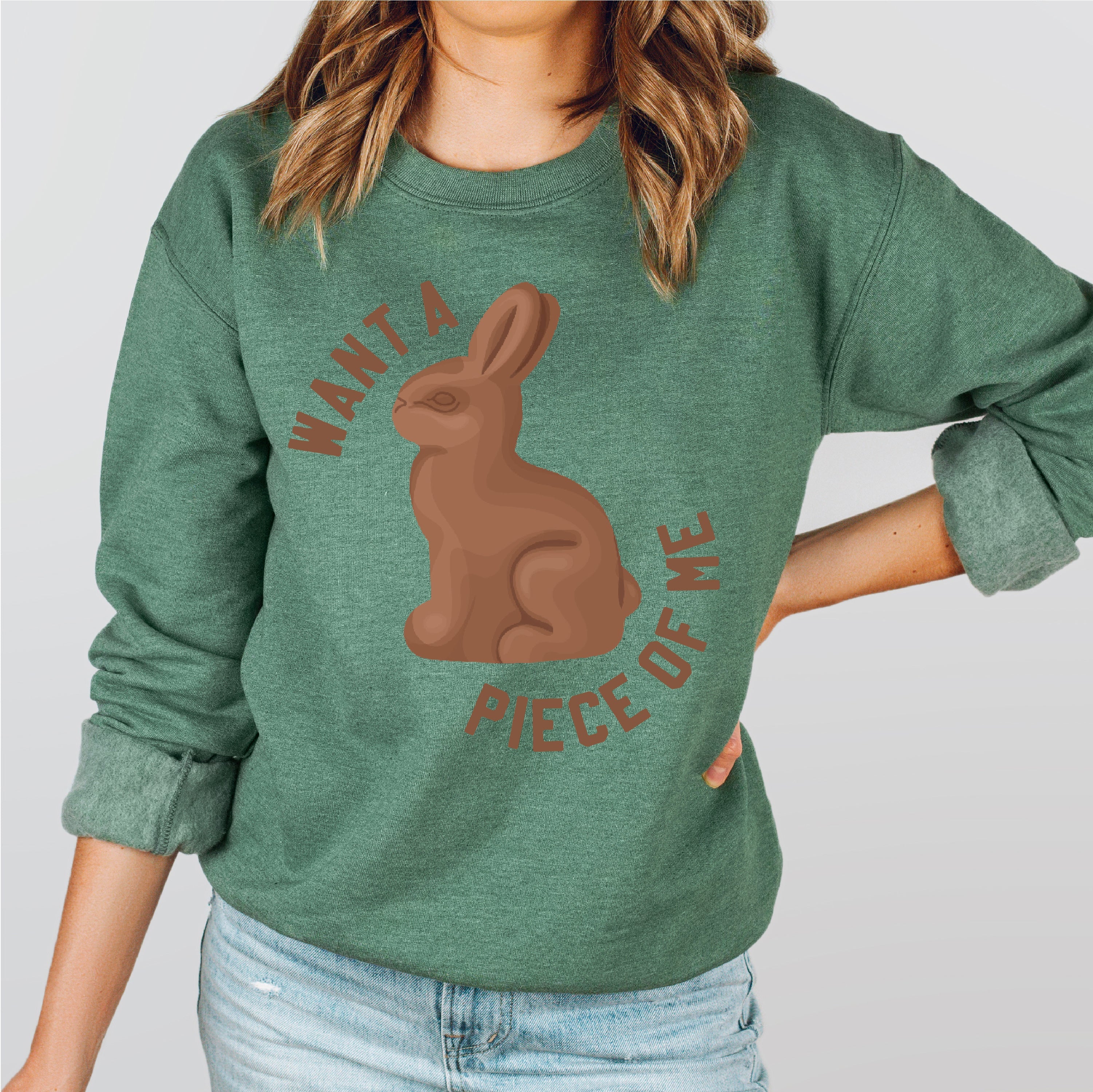 Want A Piece Of Me - BASIC Fleece Little Mama Shirt Shop LLC