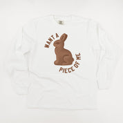 Want A Piece Of Me - LONG SLEEVE Comfort Colors Tee Little Mama Shirt Shop