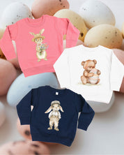 Watercolor Easter Animals - Child Sweater Little Mama Shirt Shop