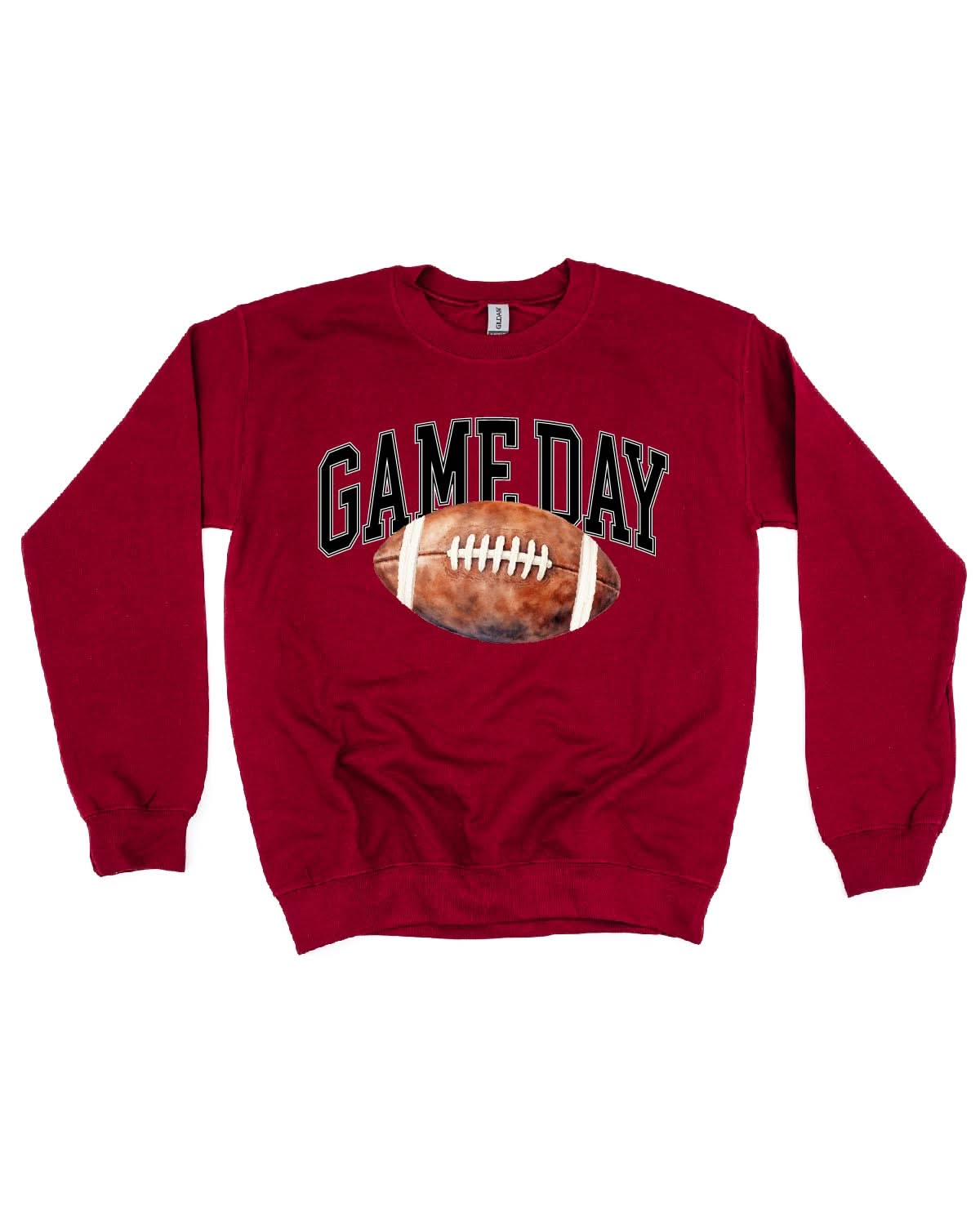 Watercolor Football - Game Day - BASIC Fleece Little Mama Shirt Shop LLC