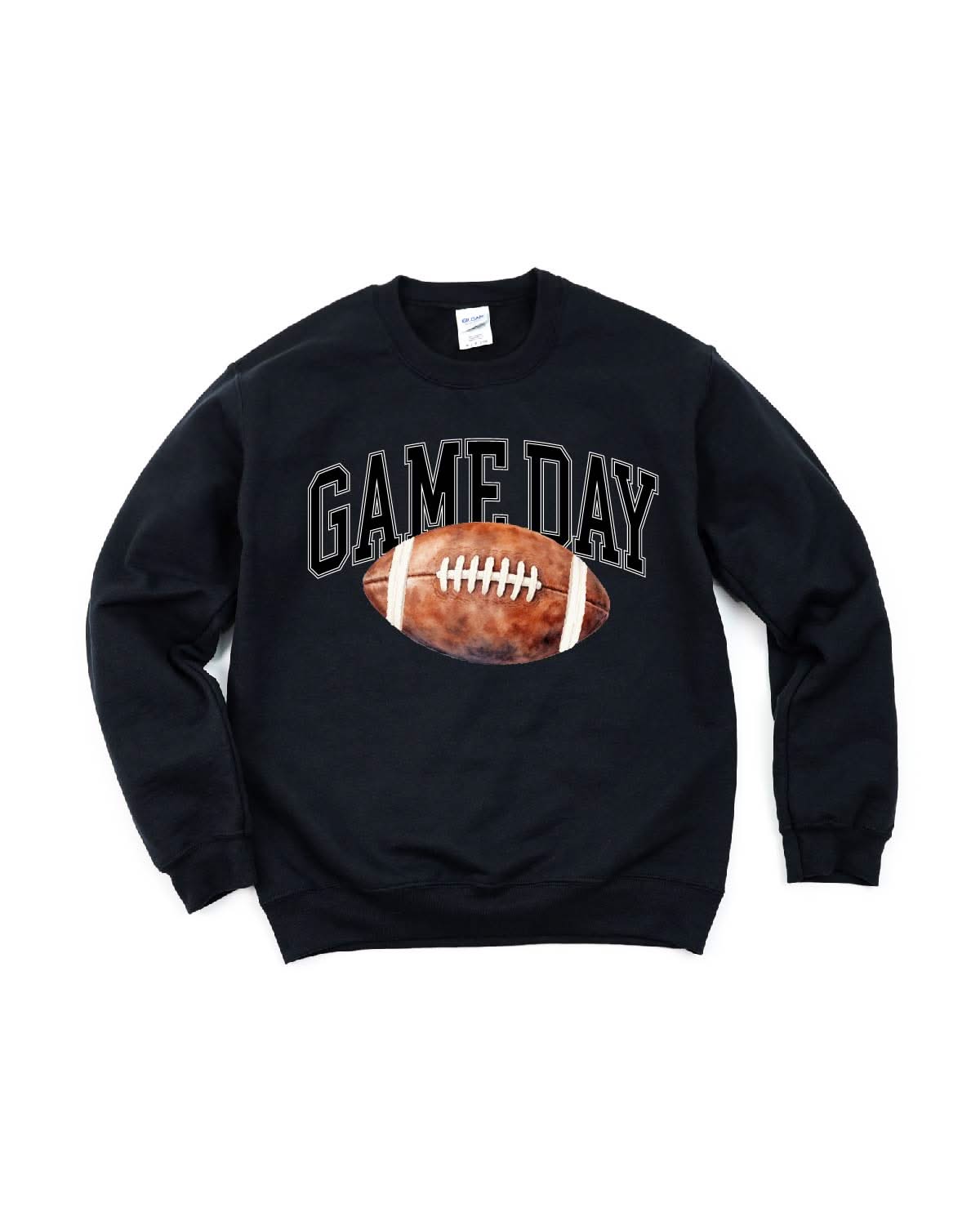 Watercolor Football - Game Day - BASIC Fleece Little Mama Shirt Shop LLC