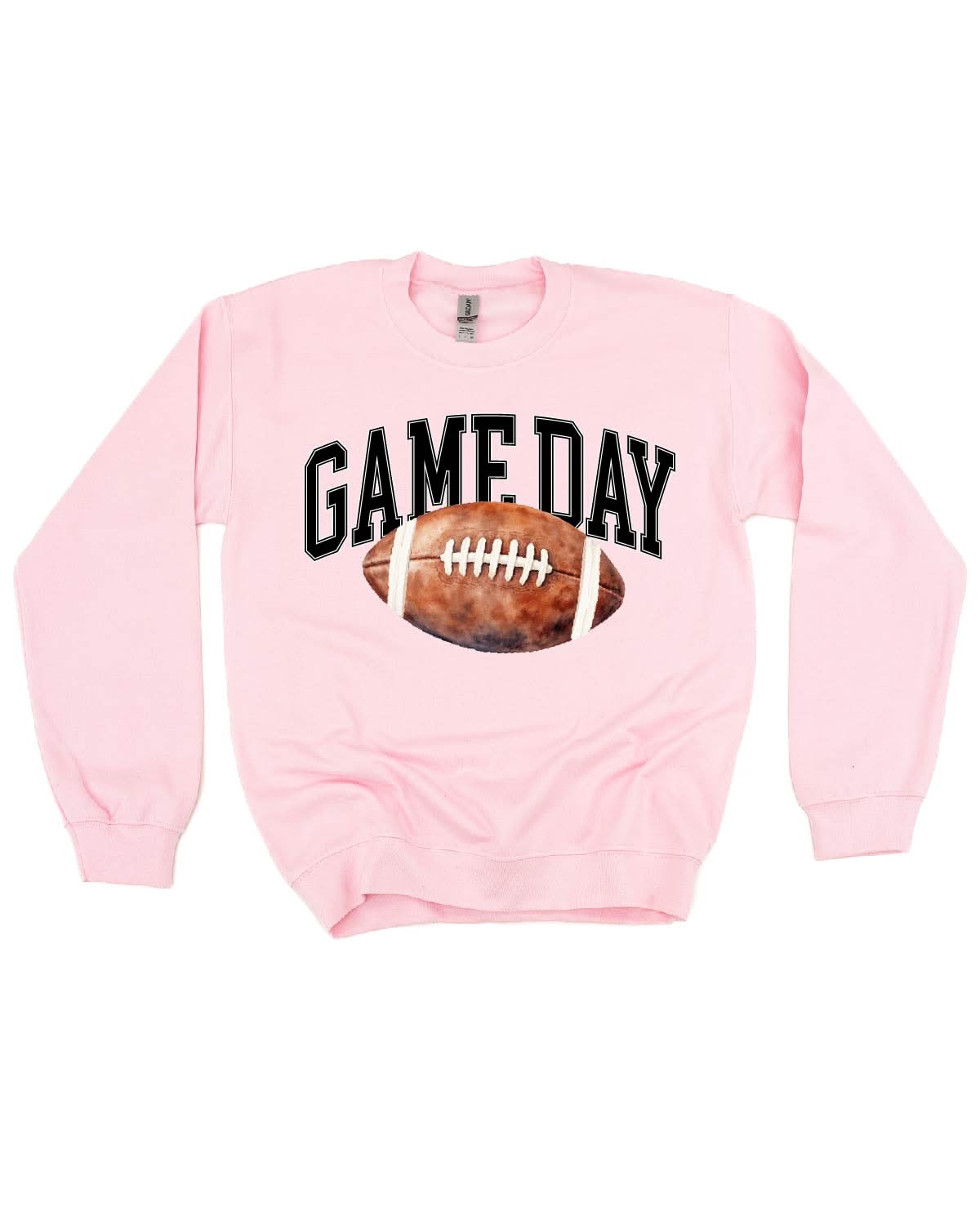 Watercolor Football - Game Day - BASIC Fleece Little Mama Shirt Shop LLC