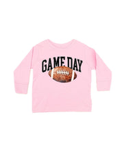 Watercolor Football - Game Day - Child LONG SLEEVE Tee Little Mama Shirt Shop
