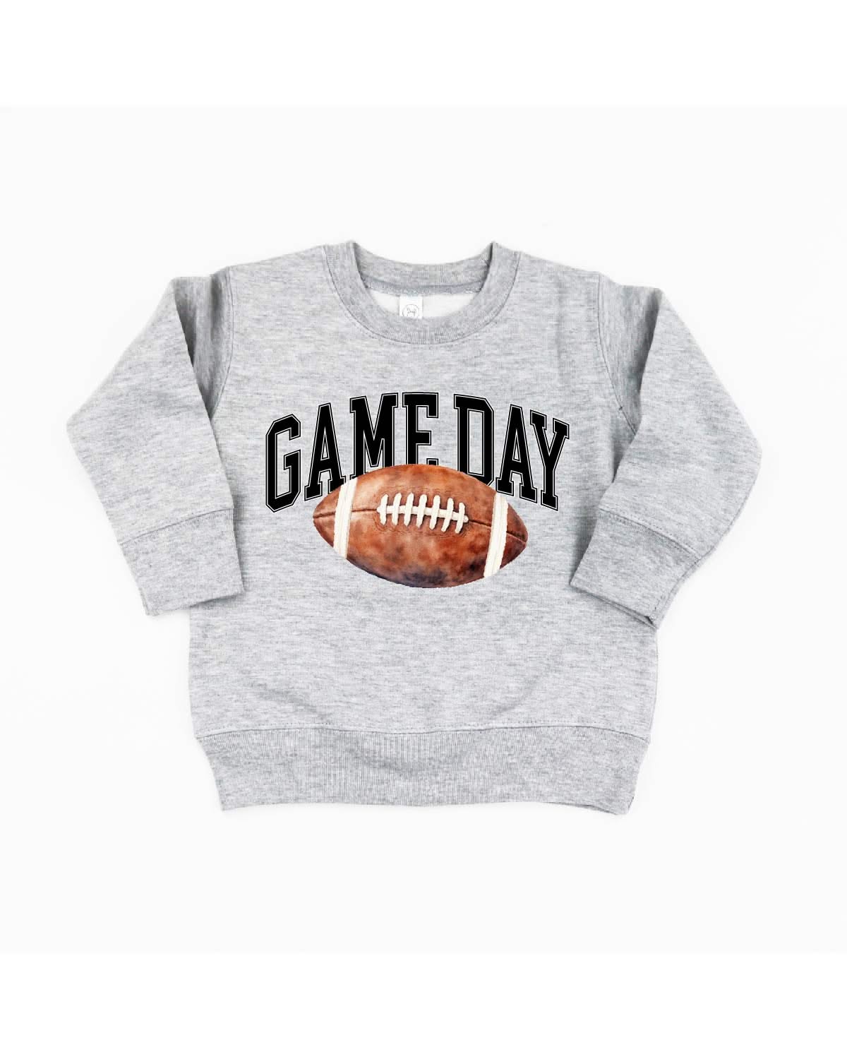 Watercolor Football - Game Day - Child Sweater Little Mama Shirt Shop