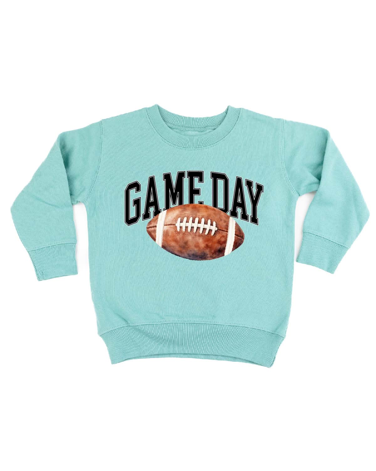 Watercolor Football - Game Day - Child Sweater Little Mama Shirt Shop
