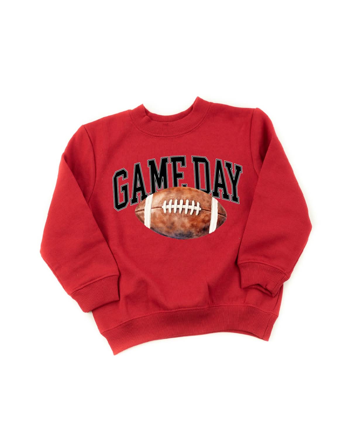 Watercolor Football - Game Day - Child Sweater Little Mama Shirt Shop