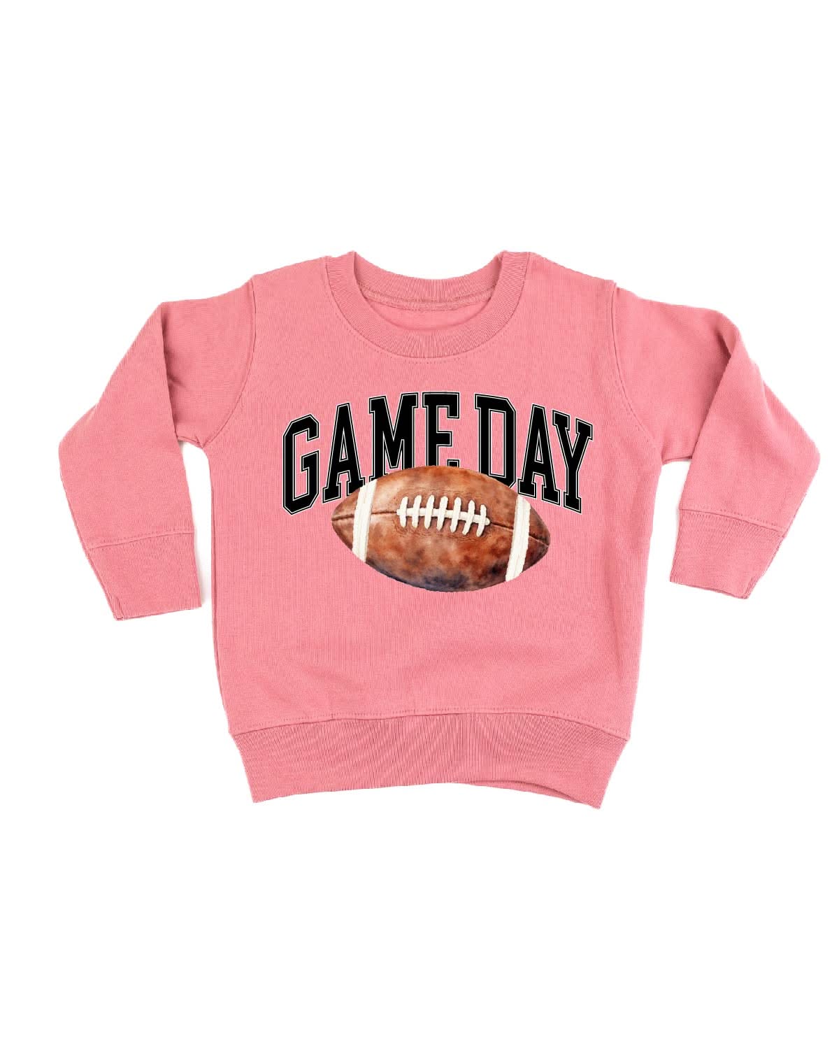 Watercolor Football - Game Day - Child Sweater Little Mama Shirt Shop