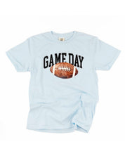 Watercolor Football - Game Day - Comfort Colors Tee Little Mama Shirt Shop