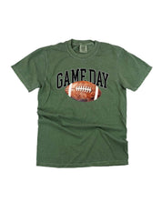 Watercolor Football - Game Day - Comfort Colors Tee Little Mama Shirt Shop