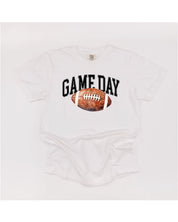 Watercolor Football - Game Day - Comfort Colors Tee Little Mama Shirt Shop