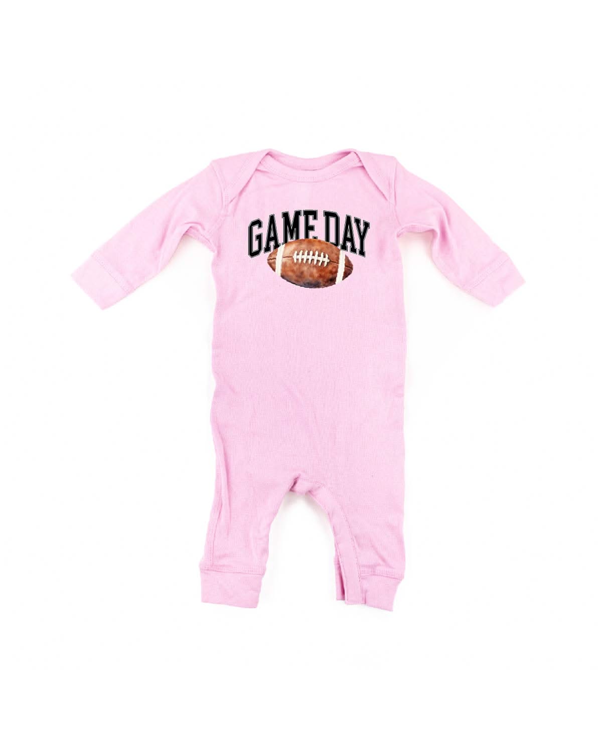 Watercolor Football Game Day - Baby Sleeper Little Mama Shirt Shop