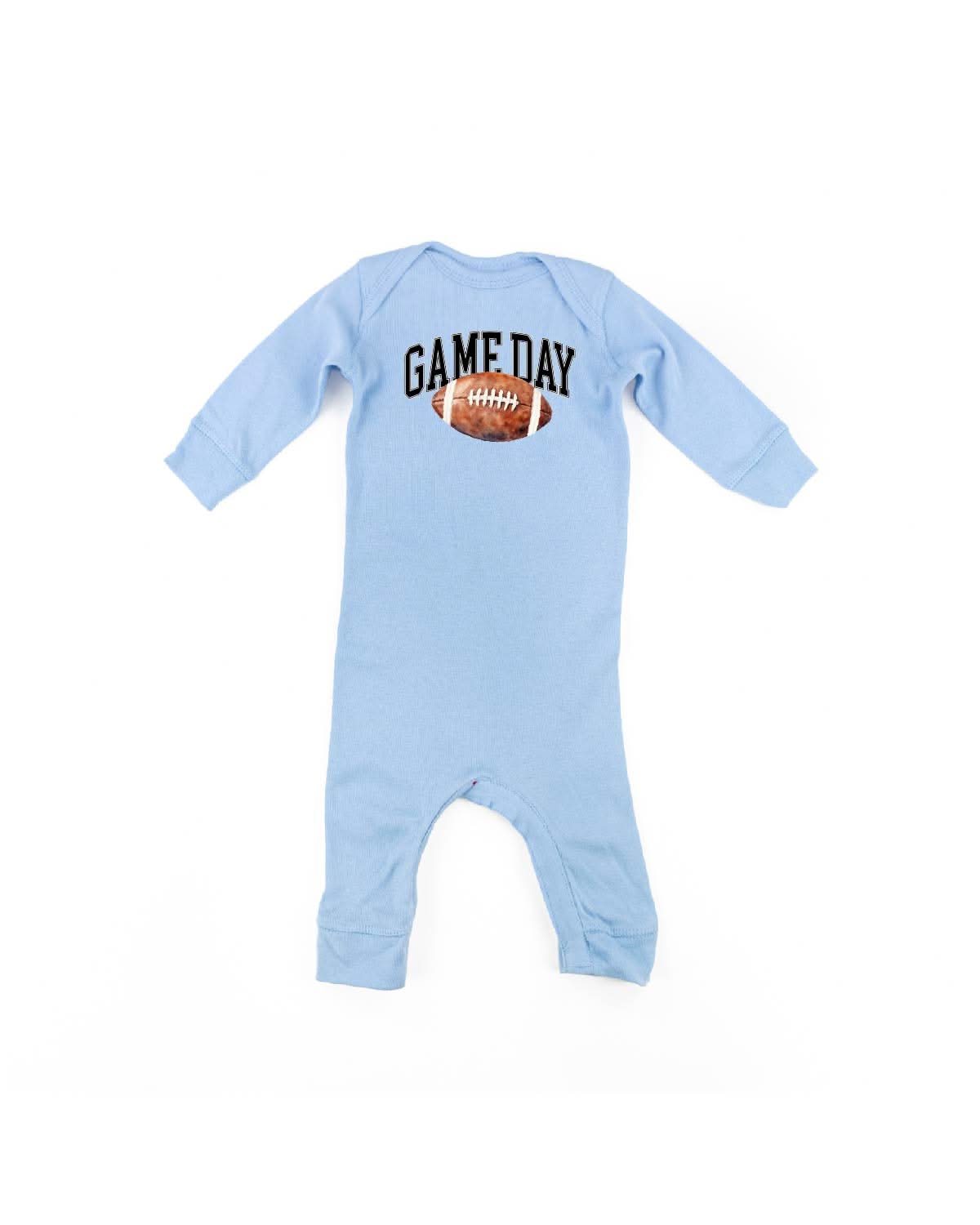 Watercolor Football Game Day - Baby Sleeper Little Mama Shirt Shop